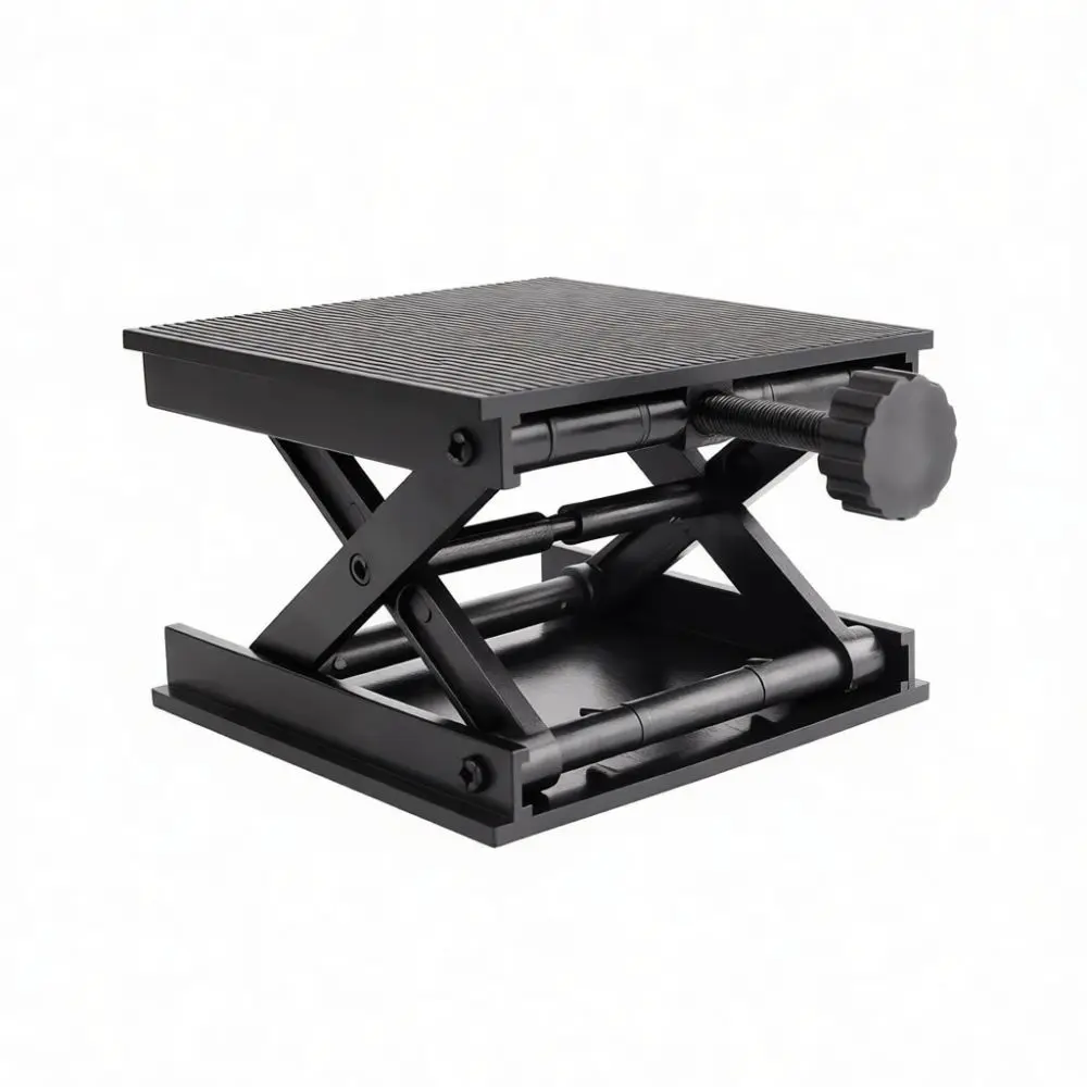 Portable Laboratory Scissor Jack Lift Aluminum Height Adjustment Stand For Laser Level Positioning Hand Tool Parts