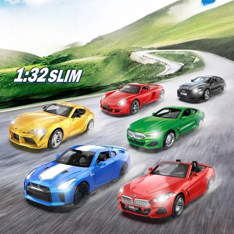 

Color Amber 1:32 Come True Alloy Sports Car Model Toy Birthday Gift，Simulation Racing Toy for Kids, Perfect Gift for Boyfriend