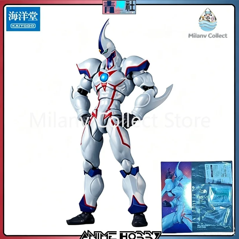 【En stock】 KAIYODO Revoltech Yu-Gi-Oh! Figura de acción Elemental Hero Neos, modelo de figura, adorno, regalo, juguete de colección