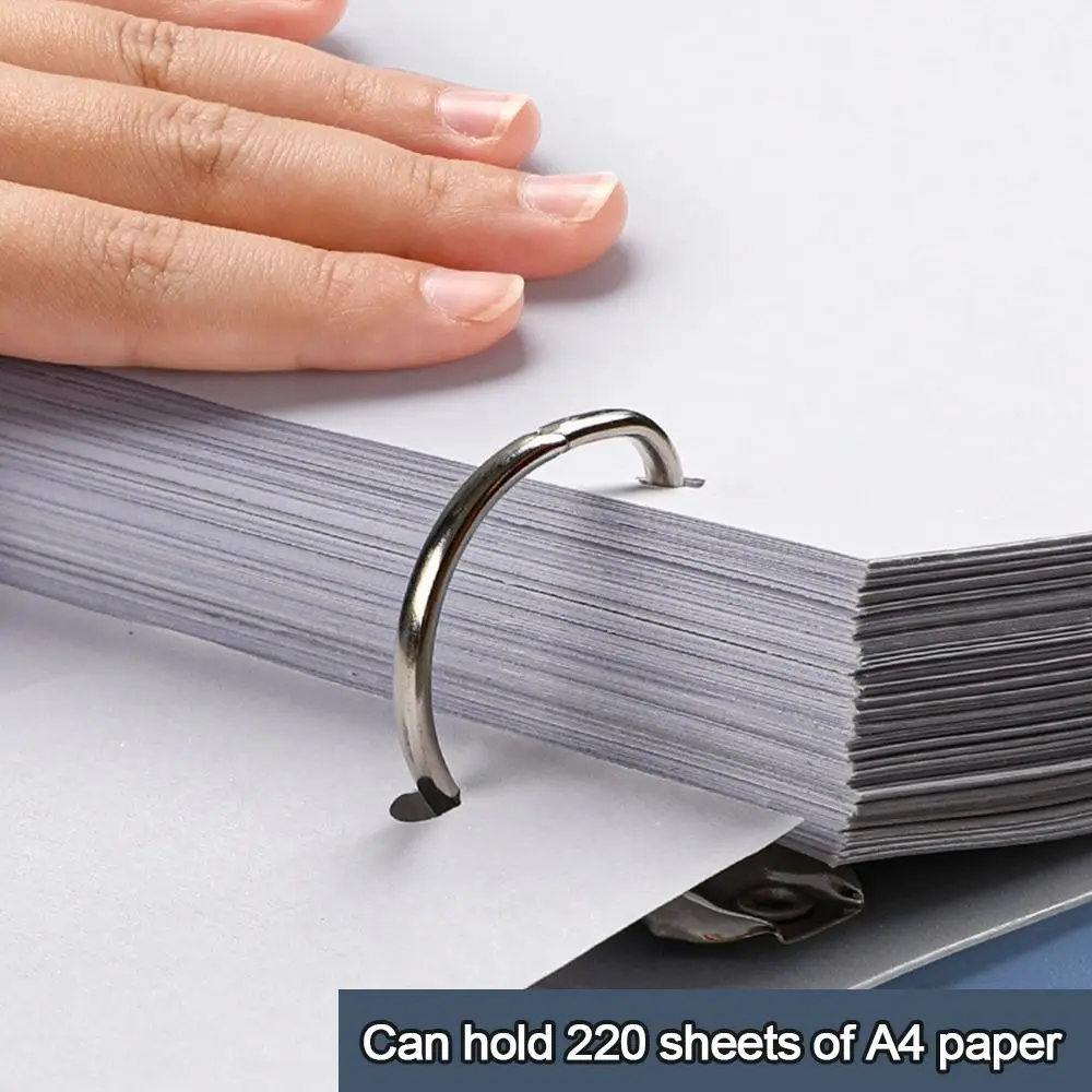 

Офисные школьные принадлежности, прозрачный зажим для файлов, водонепроницаемая перфорированная папка с 4 отверстиями для хранения документов D-типа