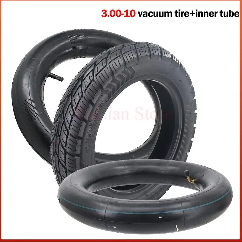 For motorcycle 3.00-10 explosion-proof tires 14 inch vacuum tubeless tires 3.00-10 inner tubes