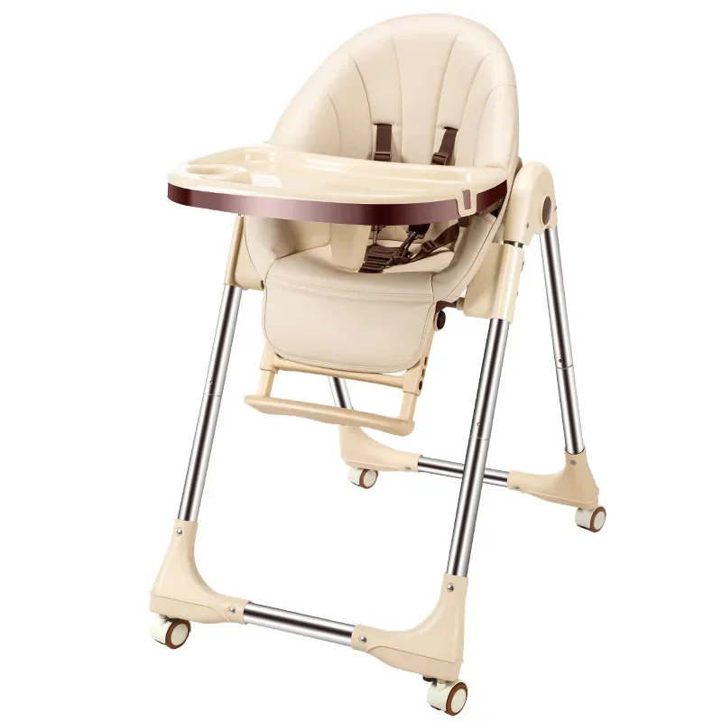 Chaise de salle à manger pliable pour bébé, chaise d'alimentation haute portable multifonctionnelle, table et chaises réglables pour enfants, ménage