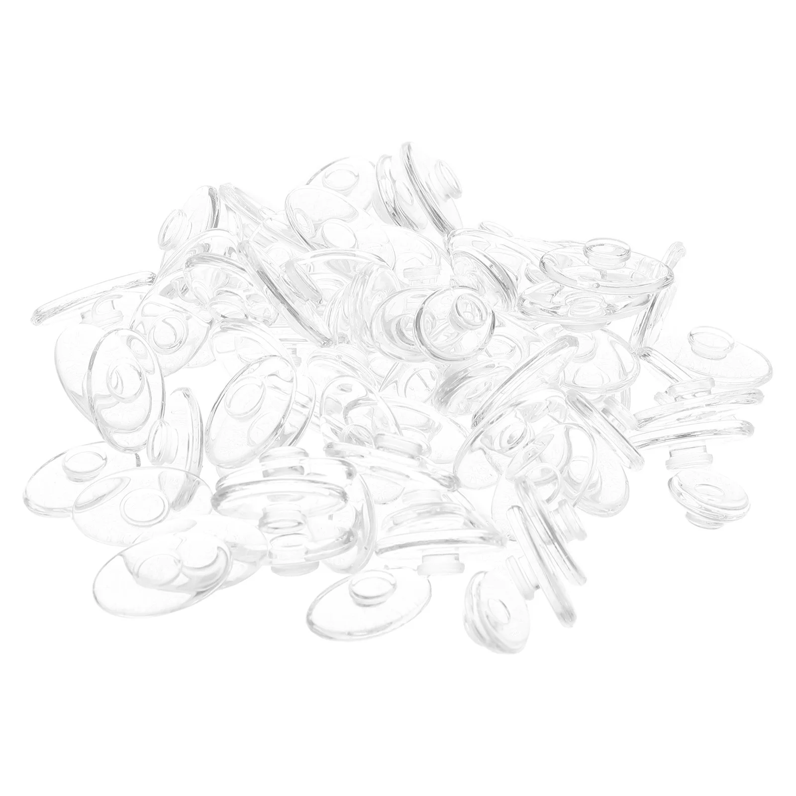 

80Pcs Silicone Eyeglasses Nose Pads Clip on Comfortable Anti for Frameless Glasses Stable Vision during Activities