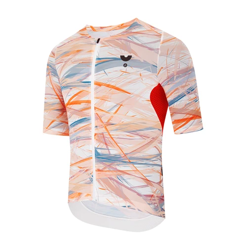 Imagen 2 del producto YKYWBIKE Camiseta de ciclismo para hombre, camiseta suave y ligera para bicicleta de carretera, camiseta de manga corta transpirable de verano para MTB