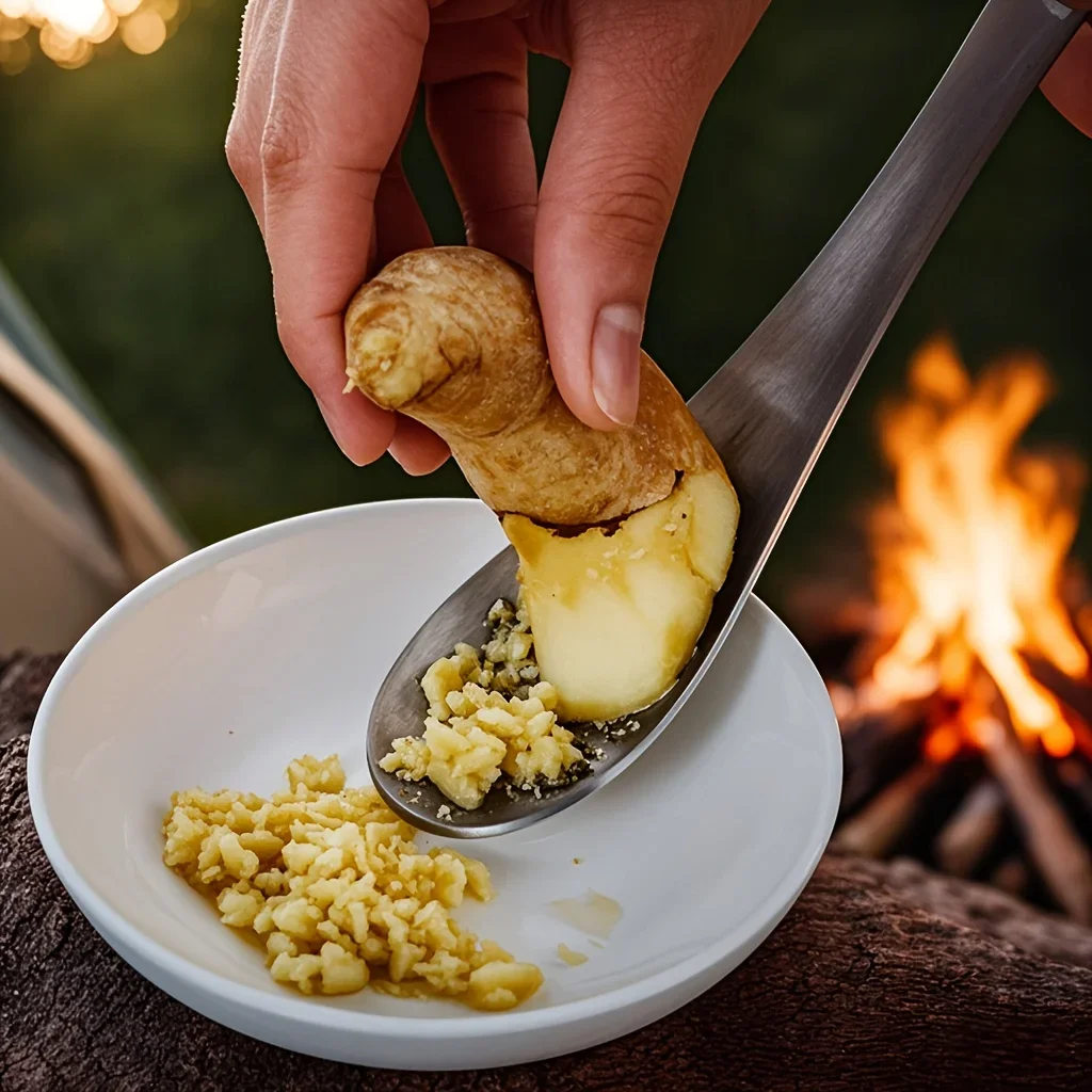 Бестселлер на 2025 год. Ложка-терка для имбиря 2-в-1 — ручная дробилка для чеснока, кухонный гаджет без зарядки для быстрого приготовления, легко чистится и использовать.