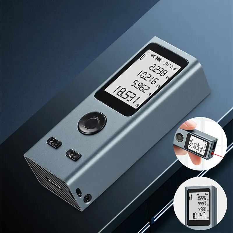 Mini Laser Rangefinder 30M High Precision Measurement Laser Distance 24g USB Rechargeable Handheld Distance Meter Smart Portable