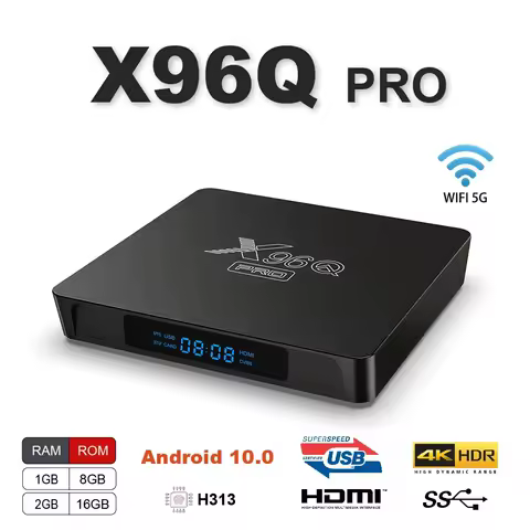 Original X96Q PRO Android10 4K Smart TV Box 5G Wifi Allwinner H313 Quad Core 2GB16GB internal storage Media Player Set Top Box