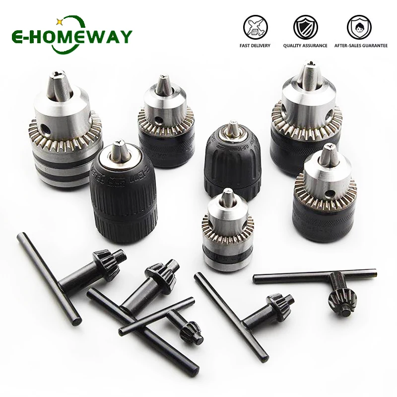 6/8/10/13/16mm Clamp Drill Chuck Bit 1/2-20UNF/B12/B16/B18 Taper Change to SDS PLUS/Hex/Socket Square for Electric Drill/Wrench