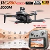 새로운 RG800 Max GPS 드론 8K 전문가용 HD 듀얼 카메라 5KM 사진 촬영 5G 브러시리스 FPV 접이식 대형 화면 RC 쿼드콥터 장난감 2