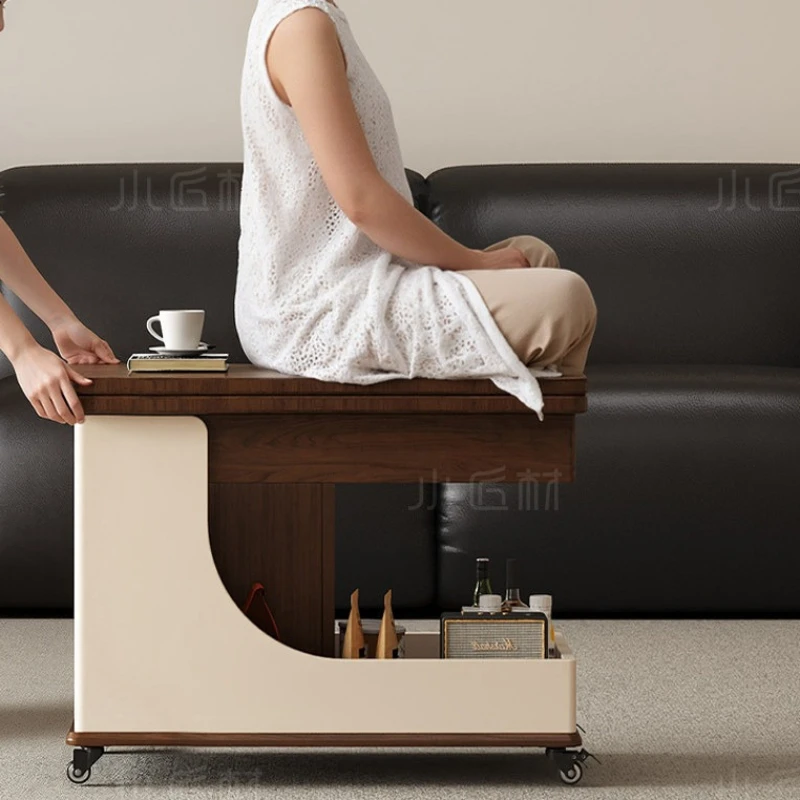 Fold Mobile Coffee Tables Restaurant Design Living Room Hotel Coffee Tables Multi Functional Home Furniture Couchtisch Ls50cj