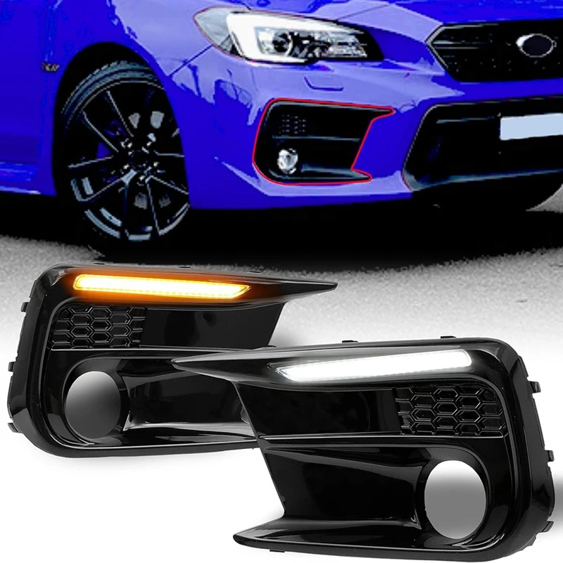 

For Subaru WRX STI 2018-2021 LED Daytime Running Lights Fog Lamp Bezel Assembly Replacement 57731VA410 57731VA400