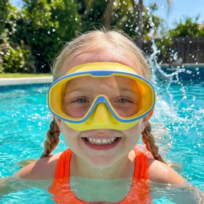 

Kids Big Frame Anti Fog Swim Goggles Waterproof for Poolside Swimming Training Classes