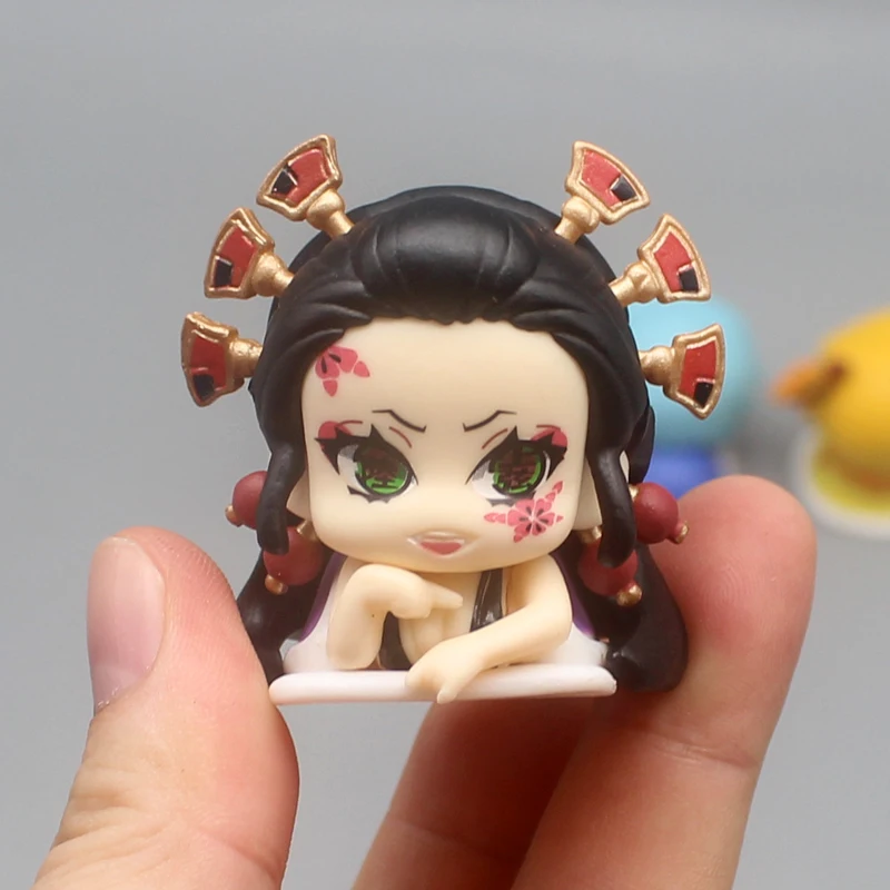 Genuine Gacha Scale Model Demon Slayer Kamado Nezuko Kamado Tanjirou Agatsuma Zenitsu Hashibira Inosuke Action Figure Toys