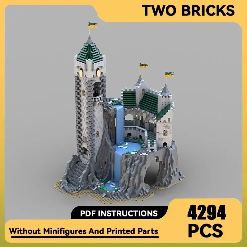 Moc Building Bricks Military Castle Model High Falls Escape Technology Modular Blocks Gifts Christmas Toys DIY Sets Assembly