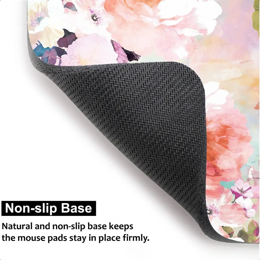 Mouse pad pequeno 6x8 Polegada mini mouse pad grosso para laptop wirel mouse escritório em casa viagem portátil lavável flor