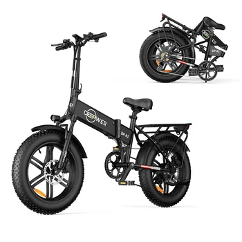 Image DEEPOWER 20-inch adult electric bike 1000W 48V 20AH 20-inch fat tire mountain city electric bike