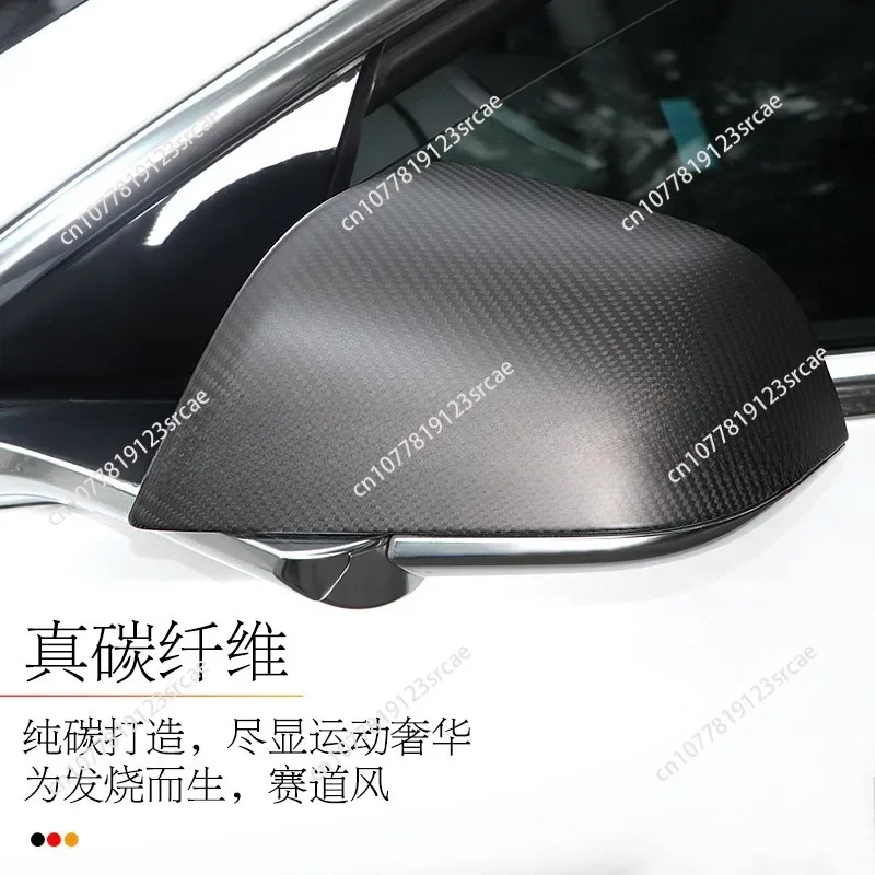 for True Carbon Rear View Mirror Cover For Tesla Model 3 Model Y Highland Protective Decoration