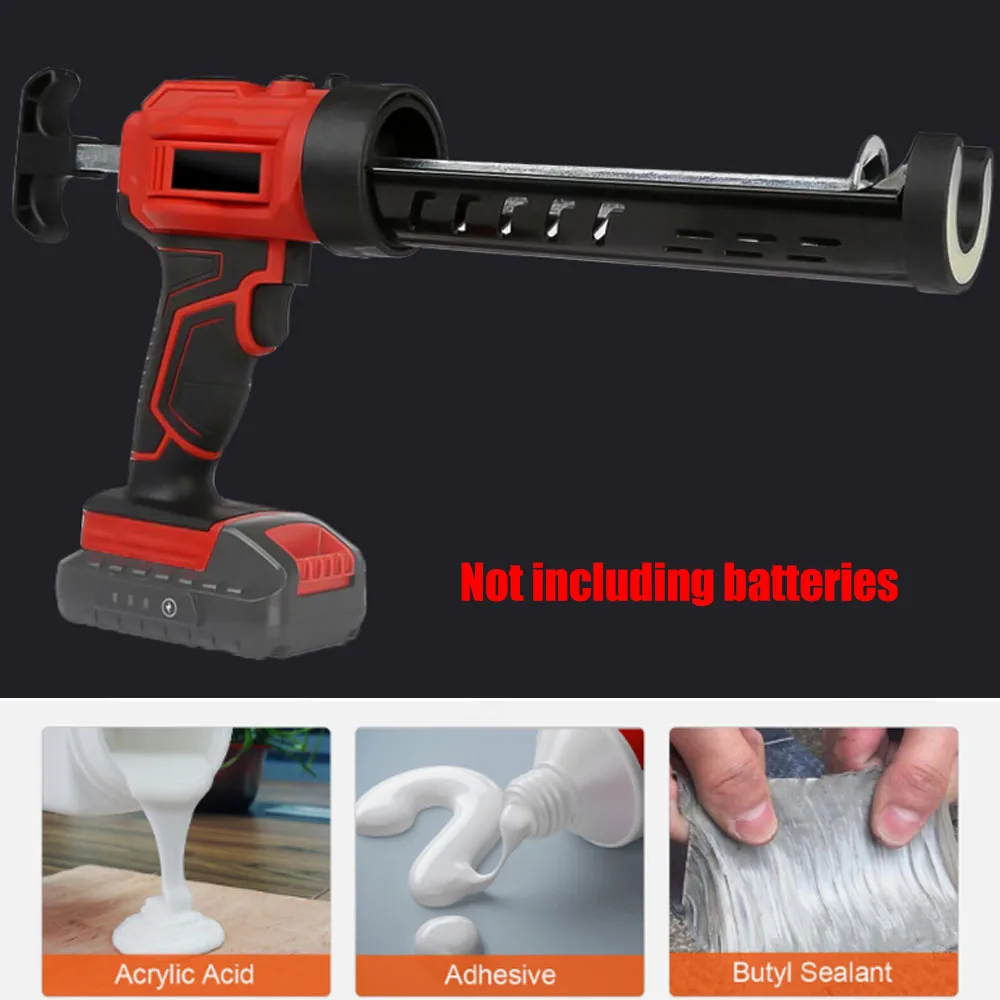 Imagem -05 - Cordless Electric Caulking Gun com Luz Led Pistola de Cola Velocidade Ajustável Atualizado Vidro Bateria de 20v Apto para Calafetagem