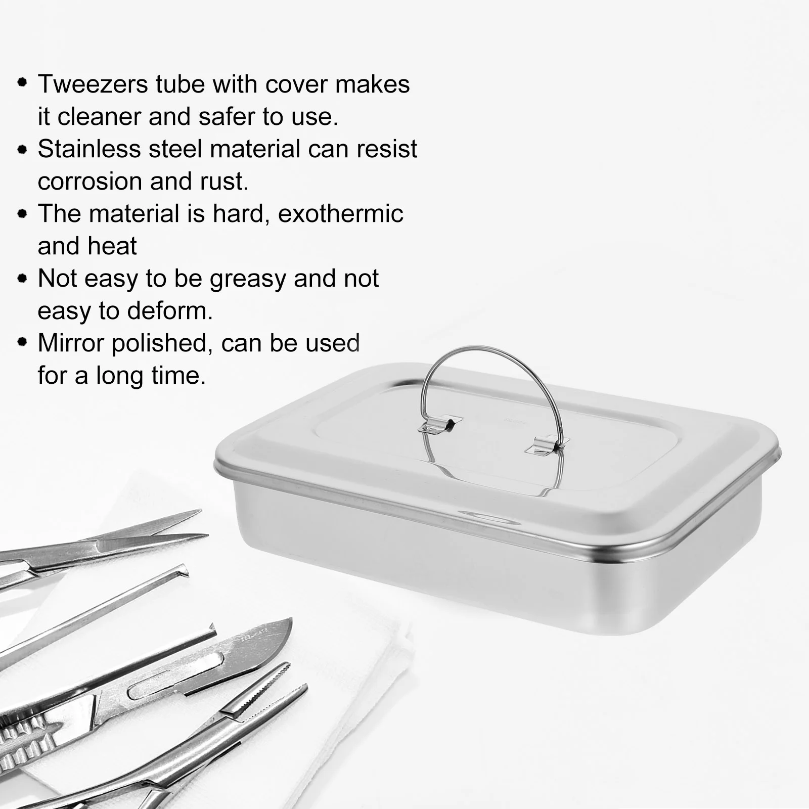 ثقب صندوق من الفولاذ المقاوم للصدأ أداة صينية أدوات المائدة 304 صواني الأسنان