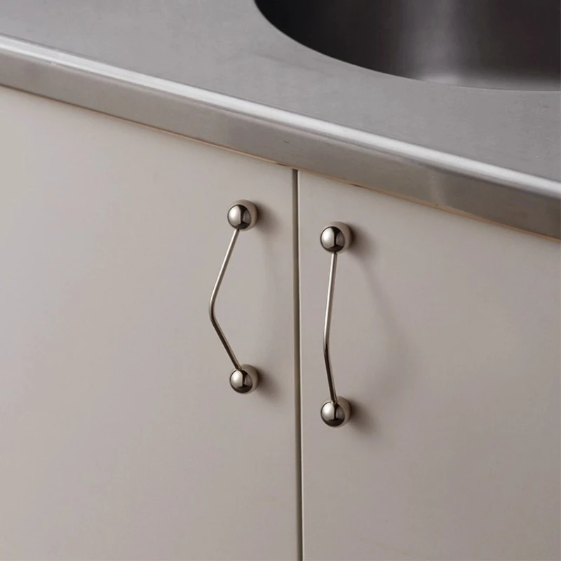 Kreativer Möbelgriff aus Messing, Schrankgriff, europäischer minimalistischer Griff, Schlafzimmer-Nachttisch-Pilzknauf und Griff – Detail 6