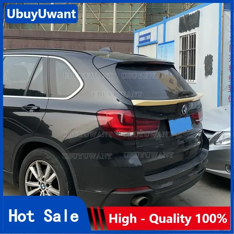 

For BMW X5 F15 New High Quality ABS Glossy Black / Carbon Fiber Look Rear Middle Spoiler Top Wing 2014 2015 2016 2017 2018