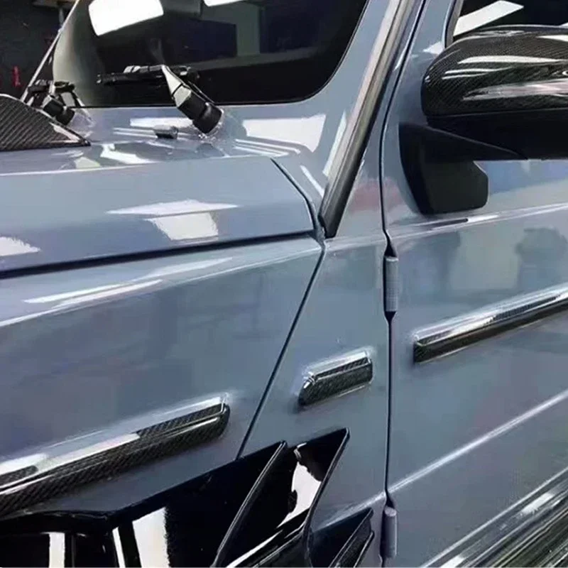 For Mercedes-Benz G Class W463A W464 G63 G500 Dry Carbon Fiber Concave Side Trim Exterior Door Edge Strip Modification Body Kit