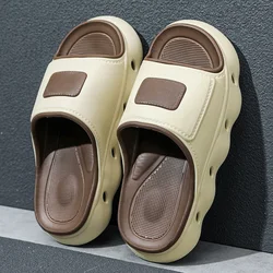 Concise Men's EVA Waterproof Shoe High Quality Thick Bottom Couple's Casual Sandals Mans Beach Slides Outdoor Slippers Big Size