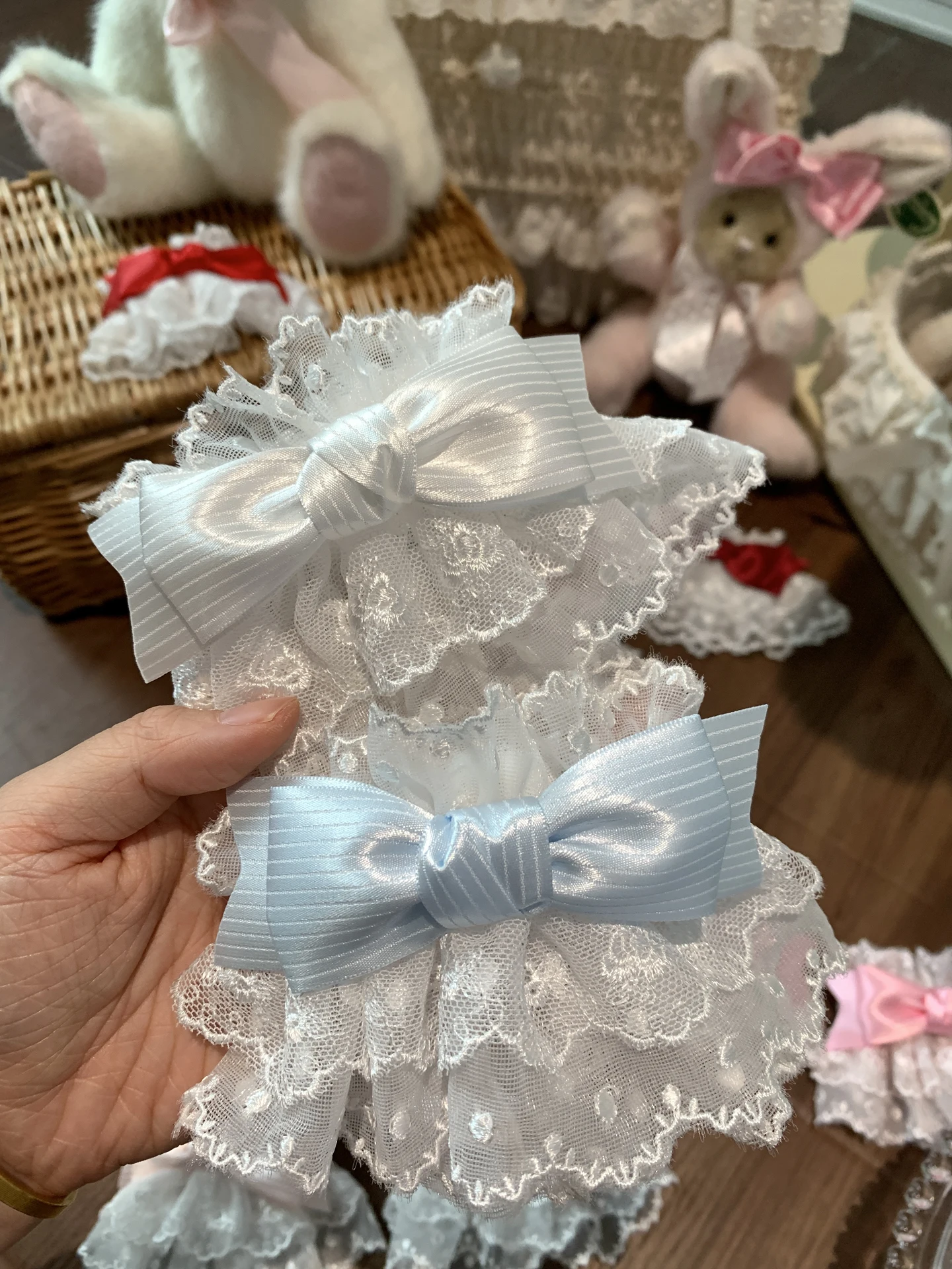 오리지널 핸드메이드 로리타 스타일 오버슬리브 일본 마이네 시리즈 대량 생산 소녀의 달콤한 귀여운 보우 레이스 핸드 슬리브