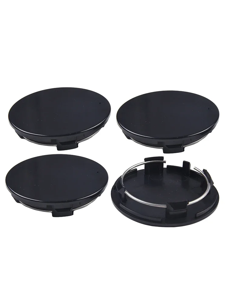 4*Flat Hub Center Cap For Hub Modification Special Center Cover Outer Diameter 70MM Wheel Hub Cover Flat Wheel Cover Black Elect