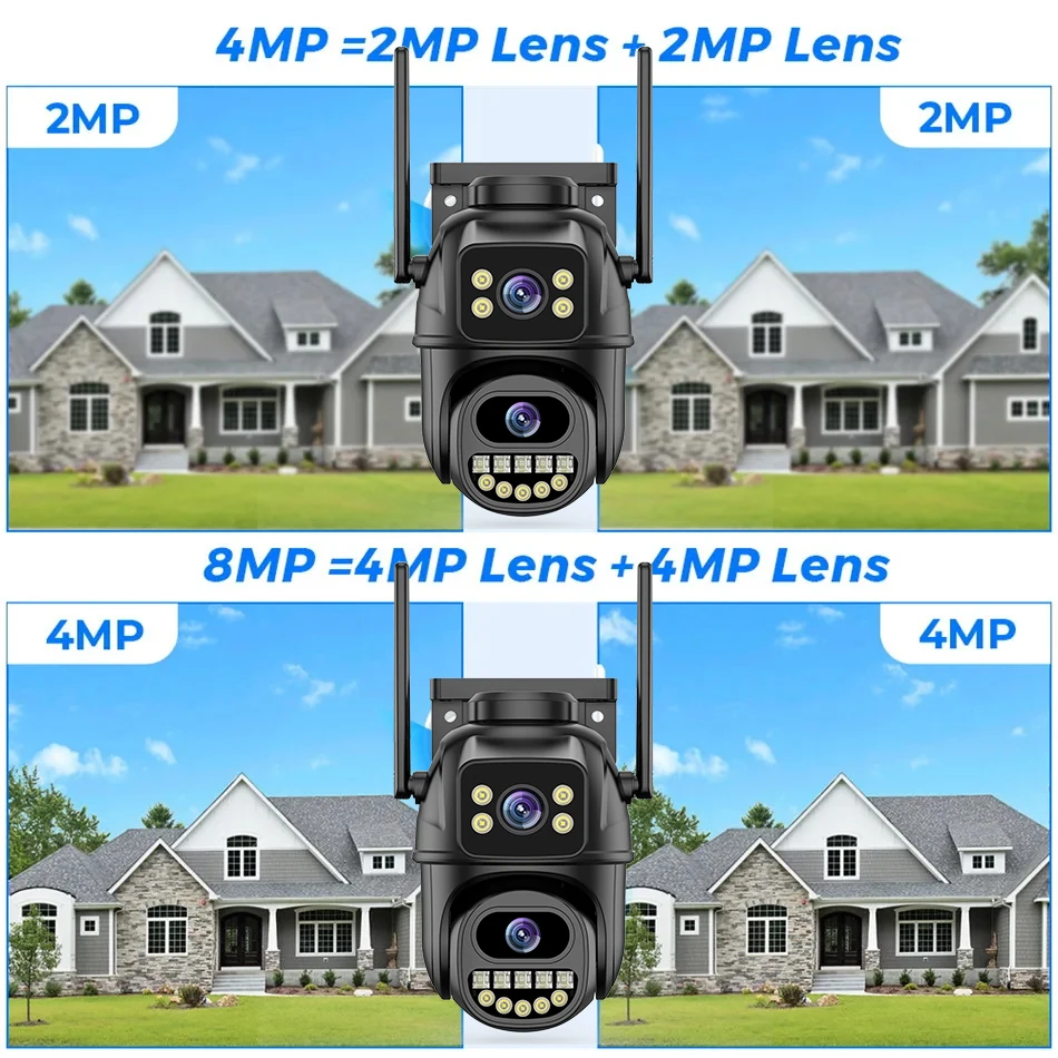 

Система видеонаблюдения 4K 8MP XMEYE POE с двумя объективами, PTZ, двусторонней аудиосвязью, 10-канальный комплект видеонаблюдения POE NVR