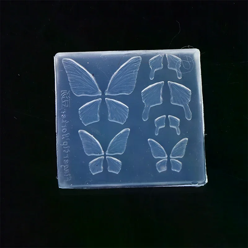 1Pcs 3D Silikon Nagel Form Schmetterling Form Stanzen Platte Nägel Schablonen DIY UV Gel Nagel Carving Form
