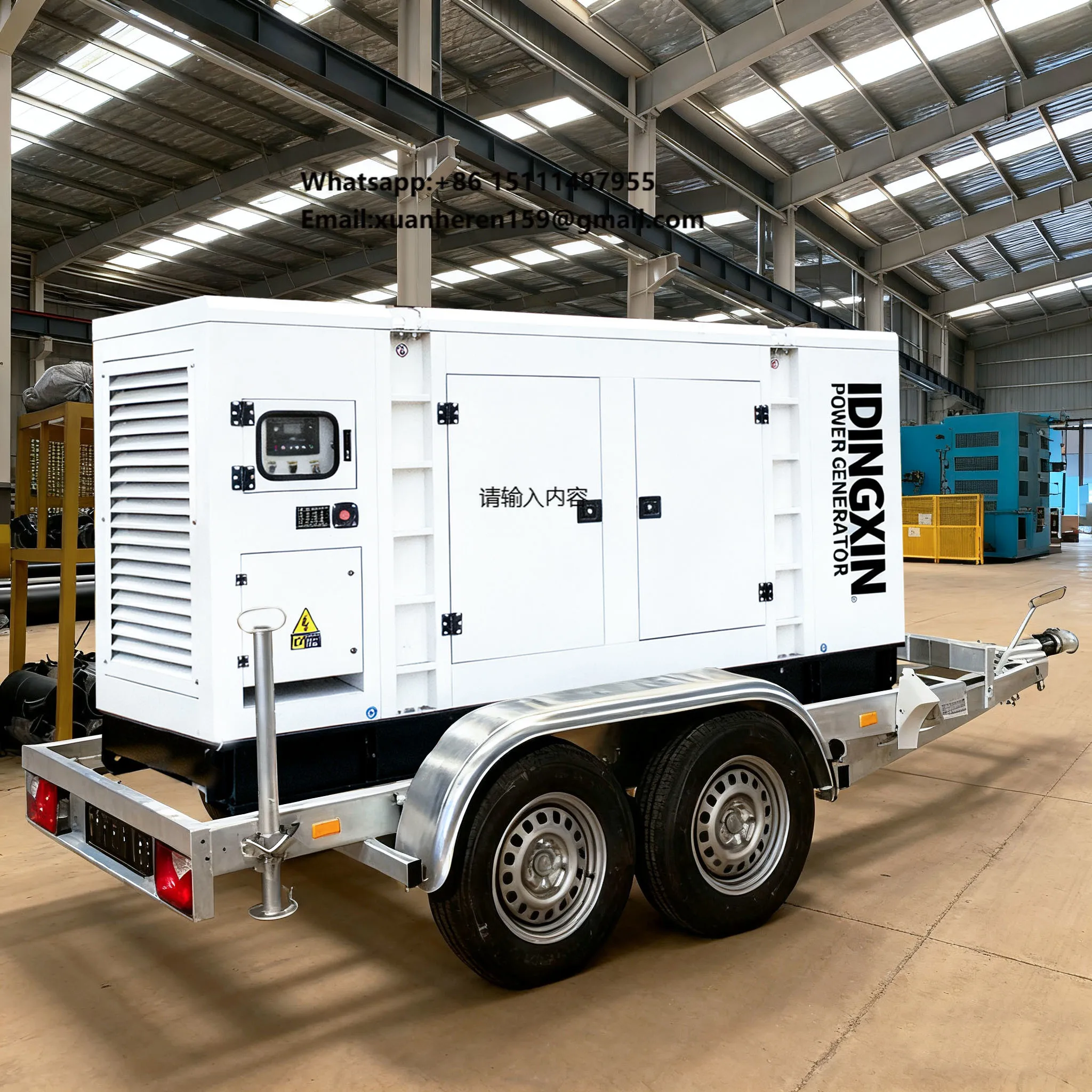 3 Phase Genset 30kva 50kva Mobile Portable Silent diesel Generators 100kw 125kva 200kva  Power Plants dynamo Generator Set