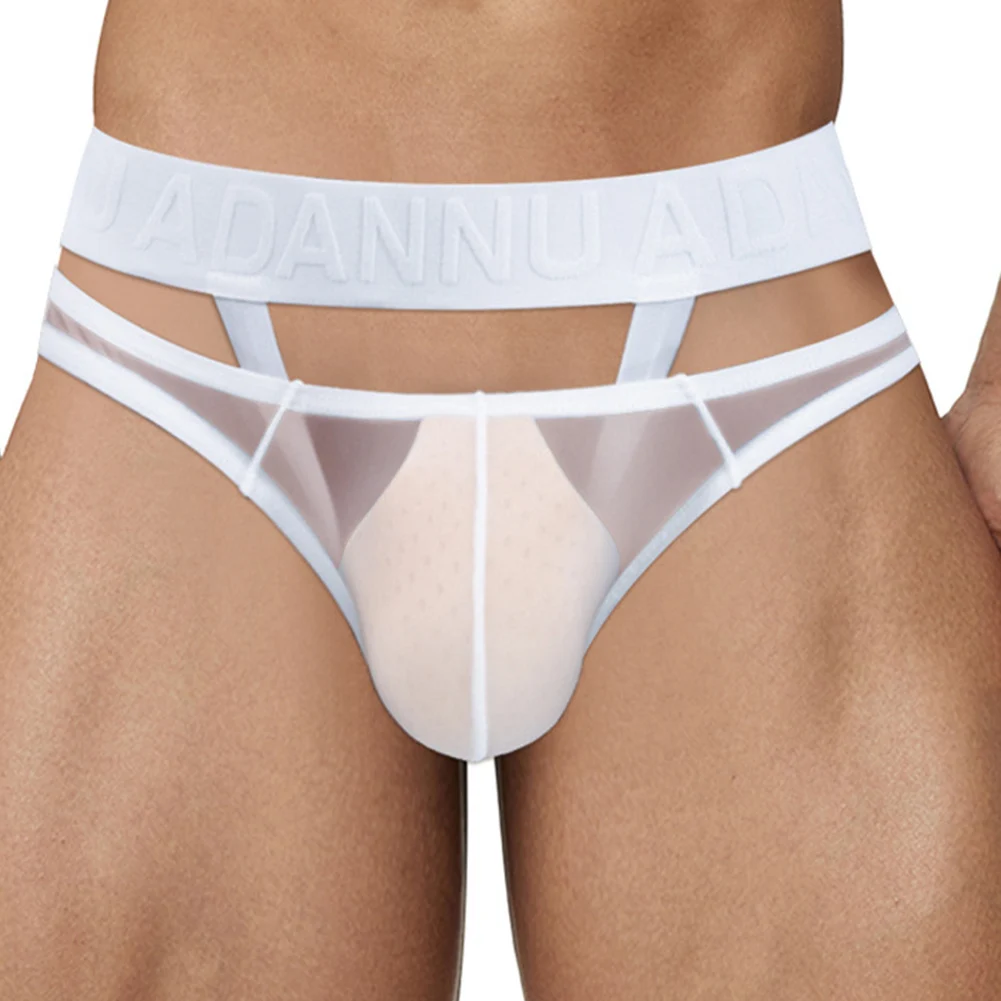 

Новое мужское нижнее белье: прозрачные сексуальные трусы с низкой посадкой и поддержкой в форме кольца для улучшенной выпуклости - модные мужские трусы