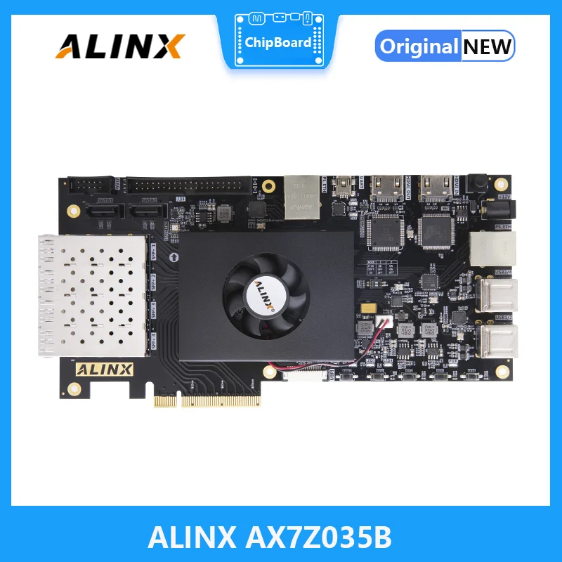 

ALINX AX7Z035B: XILINX Zynq-7000 SoC XC7Z035 ZYNQ ARM 7035 FPGA Development Board SoMs PCIE Accelerator Card SFP 8G eMMC