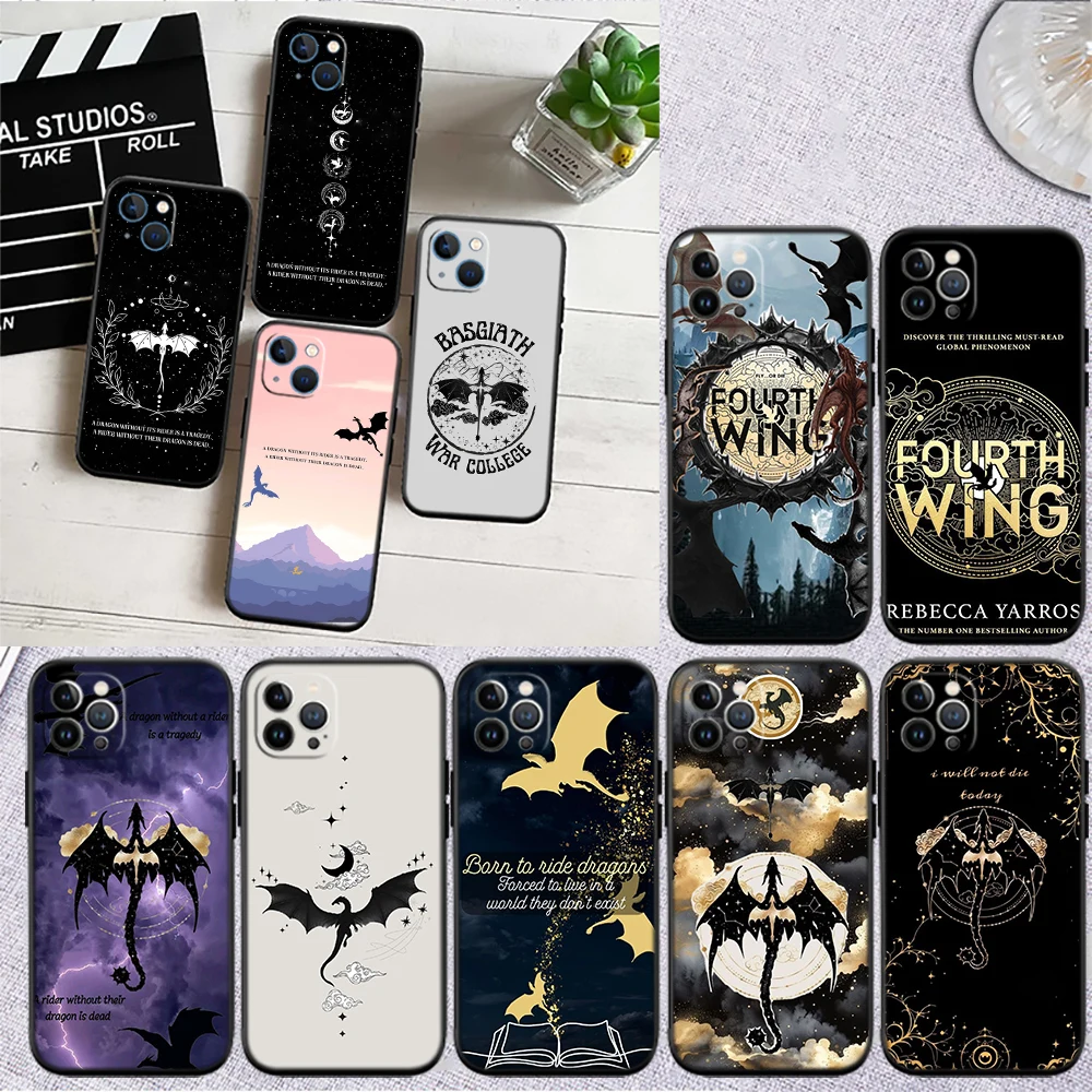 Fourth wing dragons Phone Case for Samsung Galaxy S20 S21 S22 Ultra FE Plus A21S A22 A24 A25 A26 A30 A30S A31