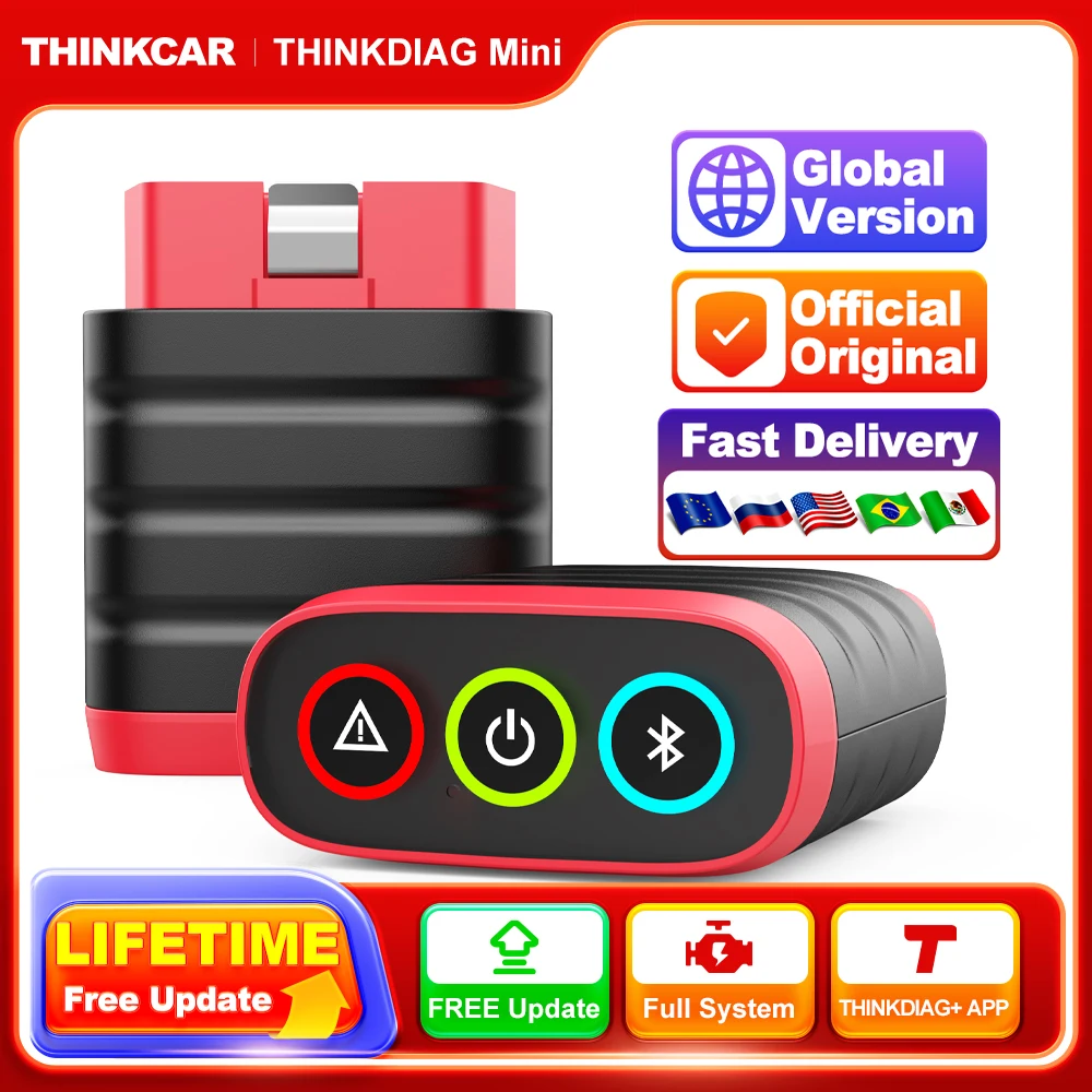 THINKCAR THINKDIAG MINI Skaner Obd2 do automatycznego pełnego systemu funkcji Obd 2 Narzędzie diagnostyczne Czytnik kodów diagnostycznych PK ELM327