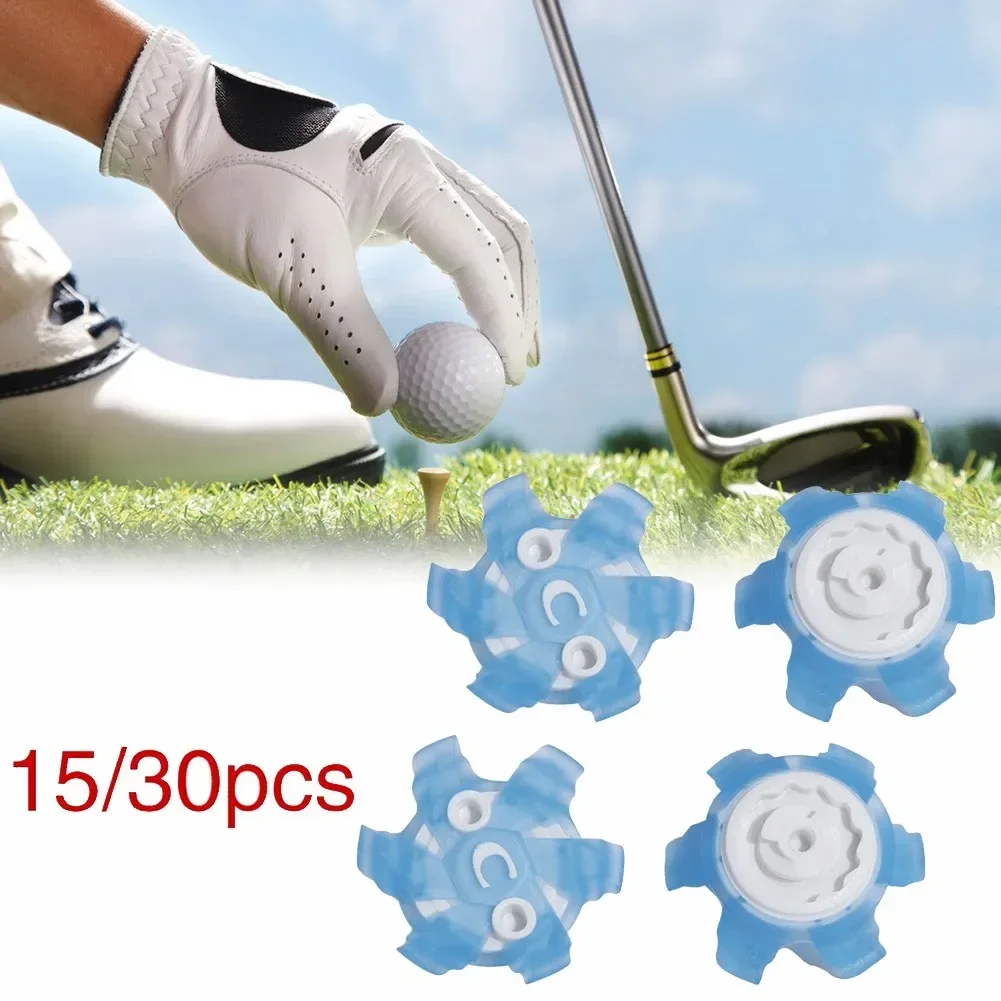 15/30Pcs Golf Shoe Spikes TPR Golf Spikes Quick Torsion Cleat Replacement System Fast-Twist 3.0 Cleats Golf Shoes For FootJoy