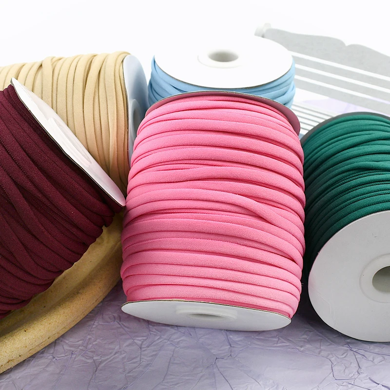 

10/20M Meetee 3/5mm Nylon Elastic Cords Mask Cord Oil Core Rope Rubber Bands Hairband Ring Stretch Tape DIY Sewing Accessories