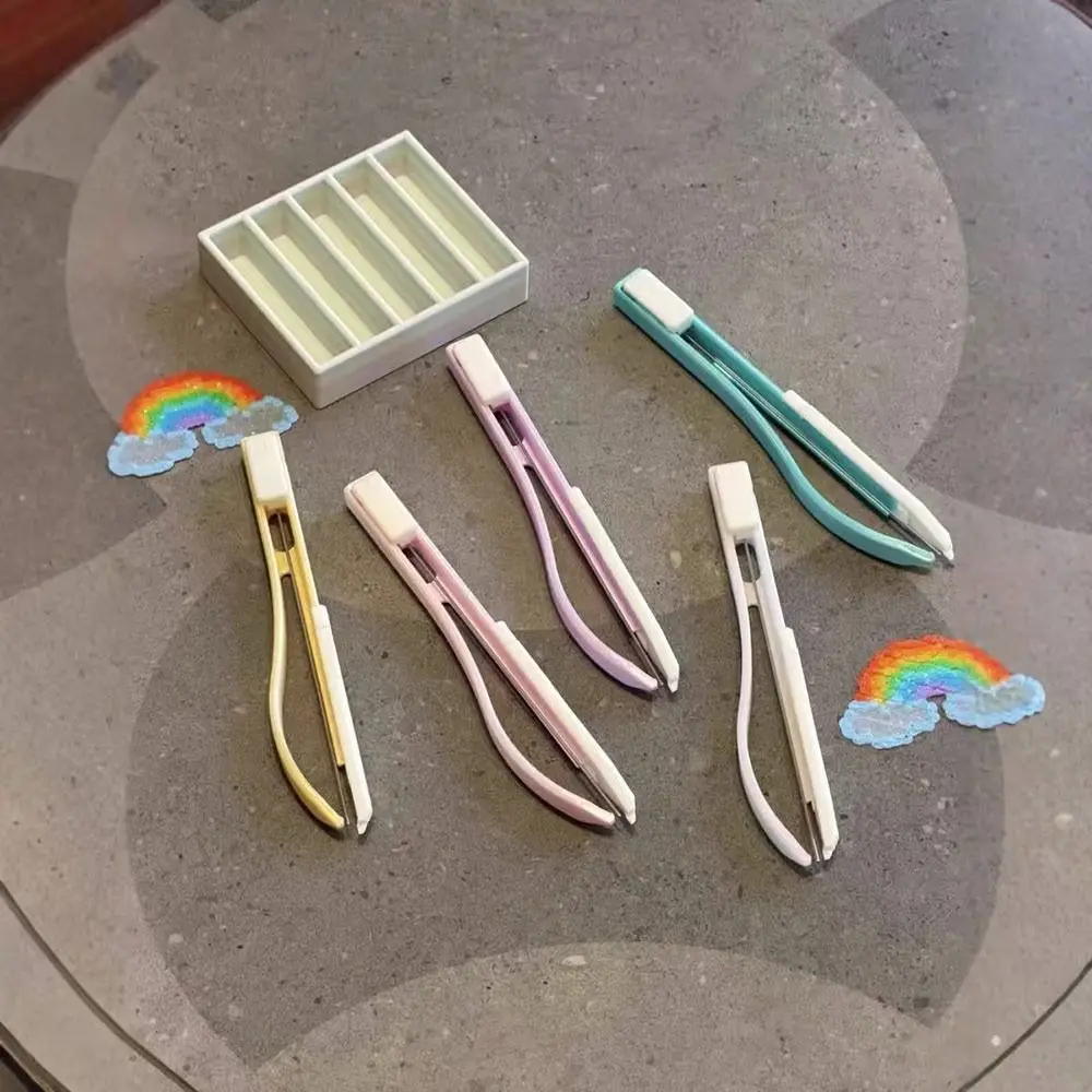 Smooth Slide Bean Needle Pen No-Shake Point Grip Press Point Grip Pen Press-On Mechanism Durable Perler Bead Pen