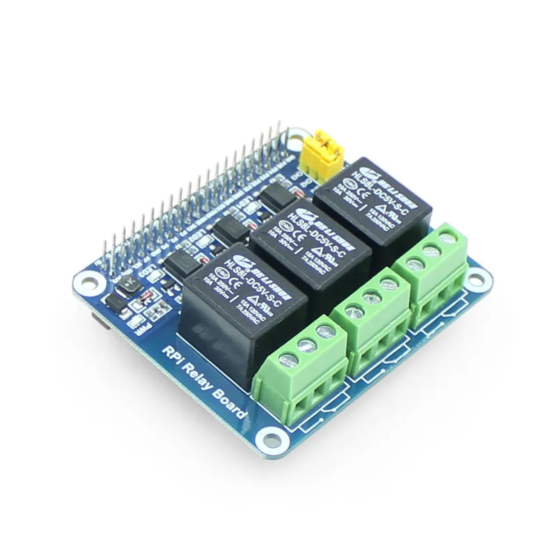 Raspberry Pi 3-Channel Relay Module - 3-Way Optocoupler Isolated Expansion Board for Smart Home (3B/4B)