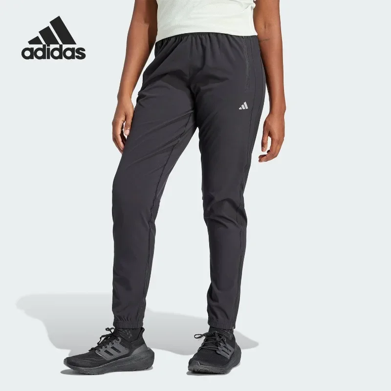 Adidas Water Repellent Drawstring Waist Tapered Hidden Back Pocket Fitness TrousersIQ0918