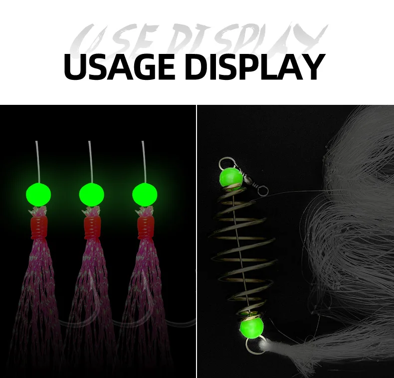 ShareShark 1000 Stück/Beutel Nachtfischen Leuchtperlen 5mm Gemischte Farben Fluoreszierende Perlen Köder Weichköder Texas Rig Angelzubehör – Detail 6