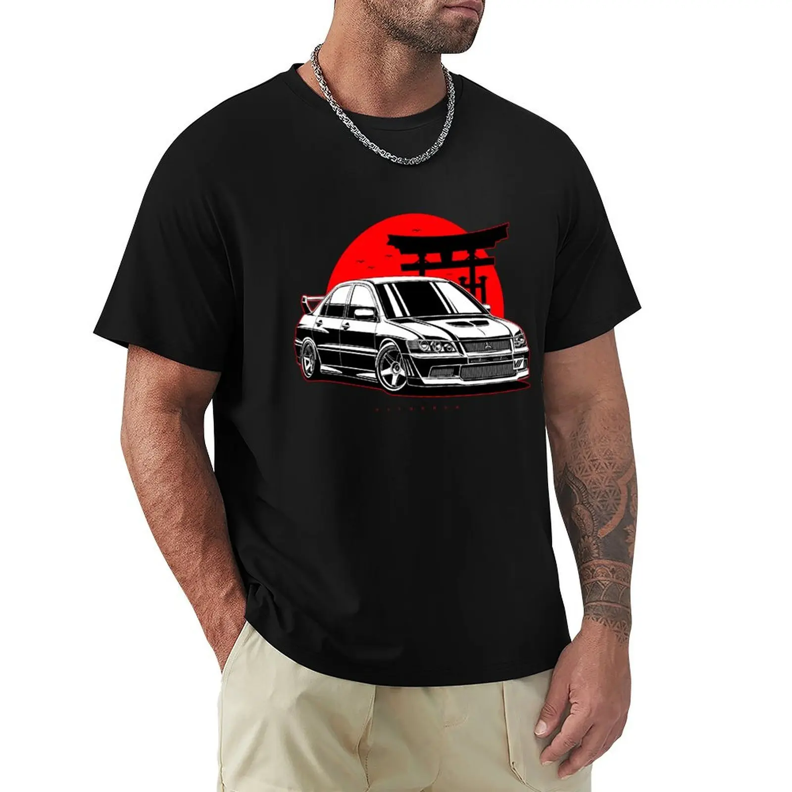 Lancer Evo VII T-Shirt Basic Lightweight Short Sleeve Tee