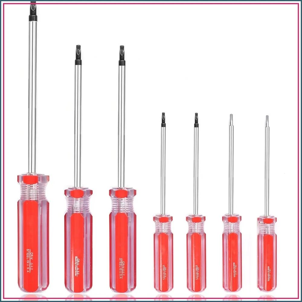 

Triangle Screwdrivers Set 7 Sizes 1.4-4.2mm, 7in1 Tool Kit for Electronics & Appliances Repairs
