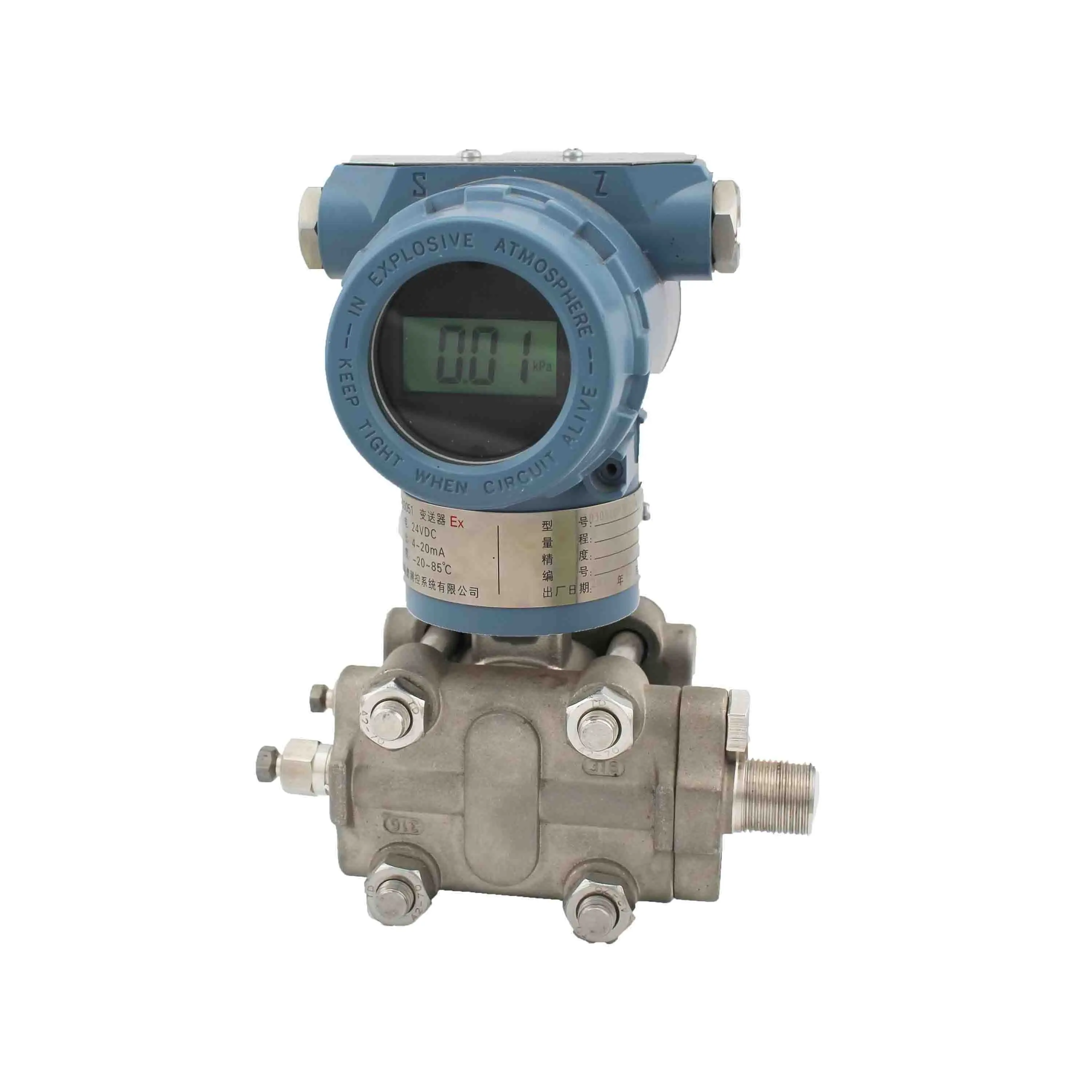 LED Hart 4-20mA Smart HART Protocol 3051 Pressure Transmitter