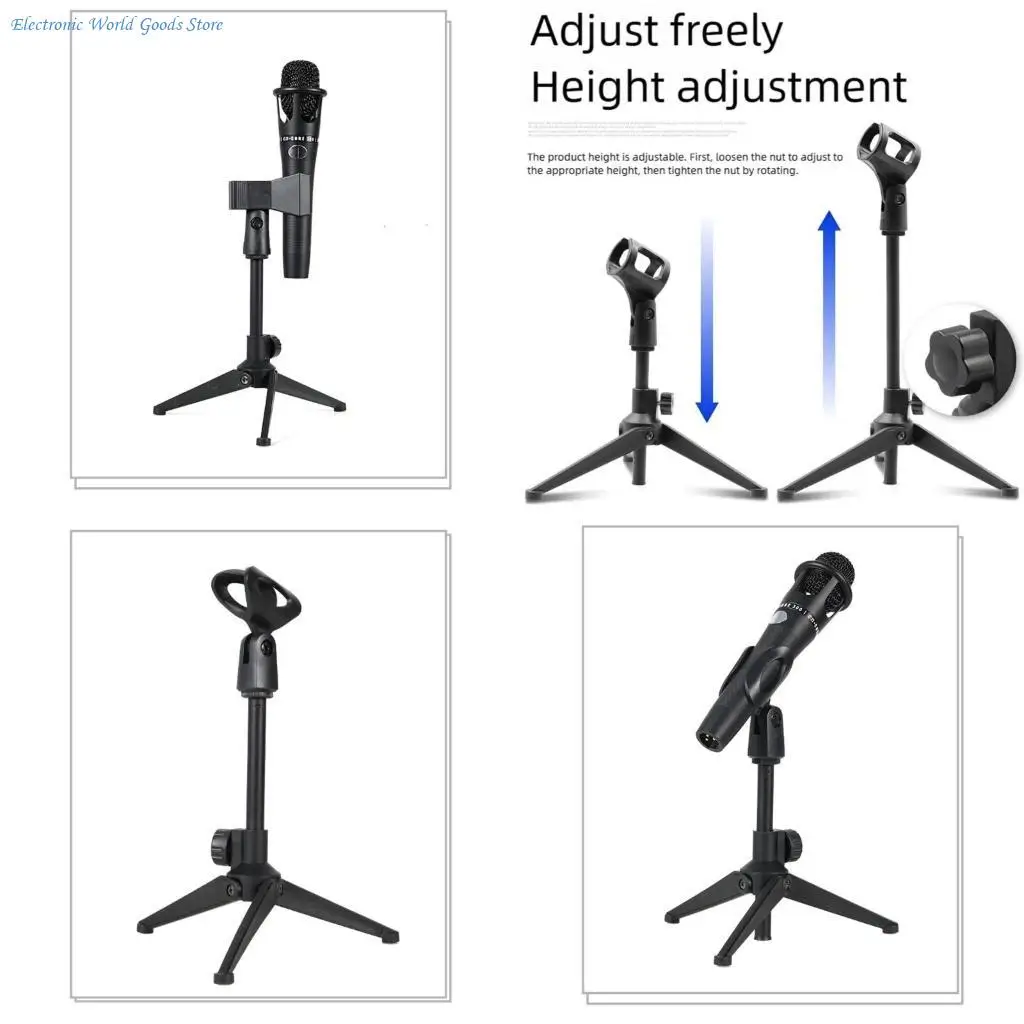 

Регулируемая настольная подставка для микрофона A3PD, держатель для микрофона для студийной записи