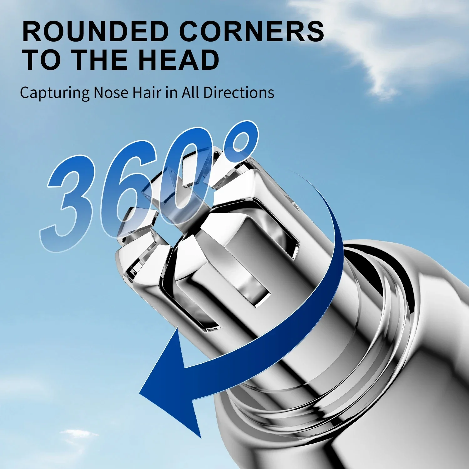 Elektryczna maszynka do włosów w nosie Akumulatorowa maszynka do włosów w nosie z wieloma mocami Automatyczna, nadająca się do prania trymer 2 w 1 dla mężczyzn i kobiet