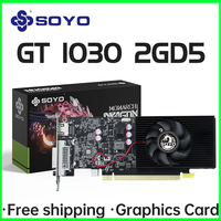 SOYO Half-height Graphics Cards NVIDIA GT1030 2G GDDR5 64bit Video Card For Desktop Gaming Computer Components GPU GT 1030