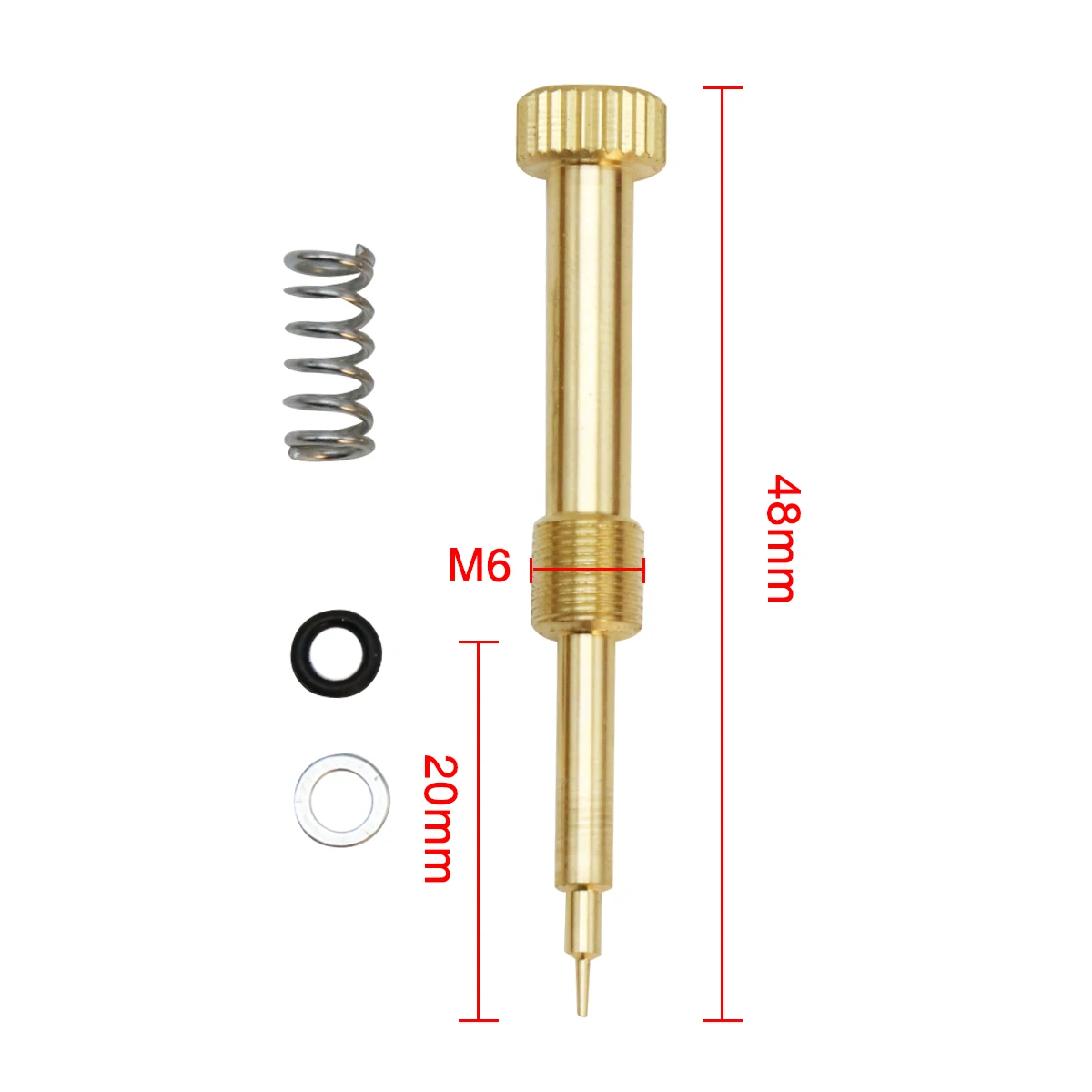 ZS Racing Keihin Fuel Ratio Screw GY6 Carburetor Adjusting Screws CVK PD Mixture Adjustment screw