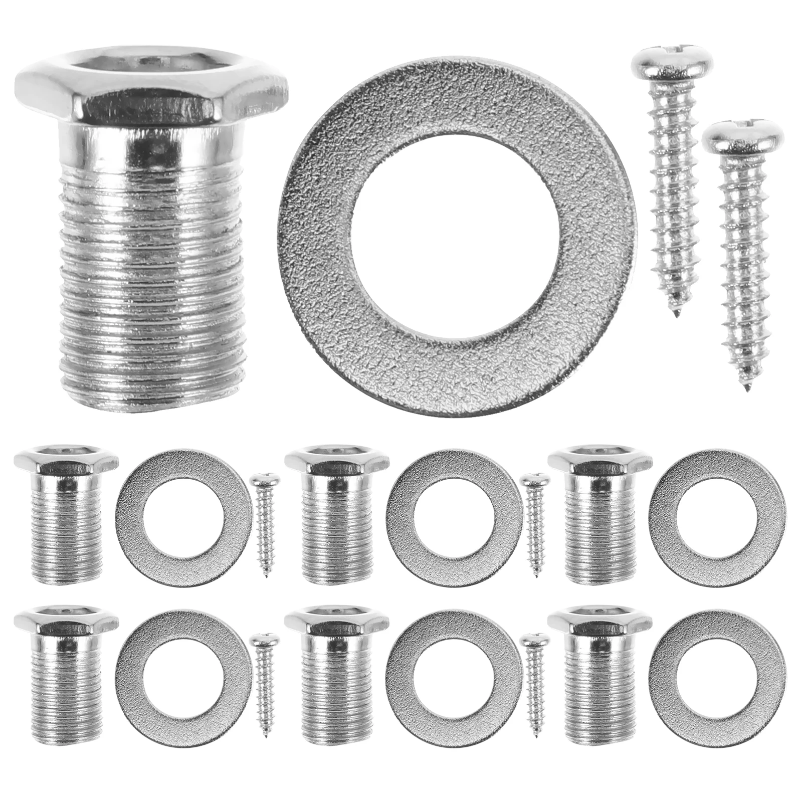 

6 Sets Tuner Accessories Acoustic Electric Guitar Screws Nuts Washers Lightweight Guitar Tuner Nuts Stable Installation